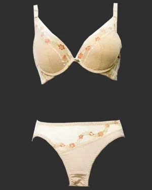 Bridal Bra Panty Sets - Zero Size - Single Padded Underwired Bra Panty Sets - BS3004