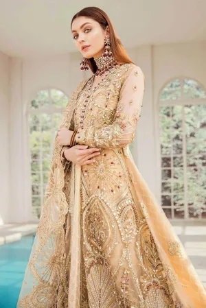 Bridal Maxi - Gilded Leaf (D-01) | Maryum N Maria Luxury Bridal Collections | Embroidered Wedding Suits