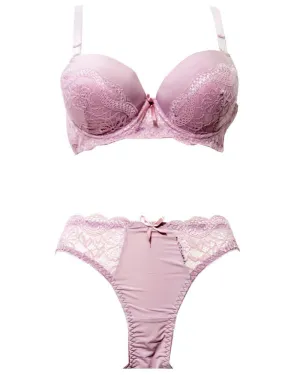 Bridal Pushup Plus Size Bra Panty Sets - Single Padded Underwired Bra Panty Sets - BS1004