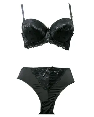 Bridal Pushup Plus Size Bra Panty Sets - Single Padded Underwired Bra Panty Sets - BS2005