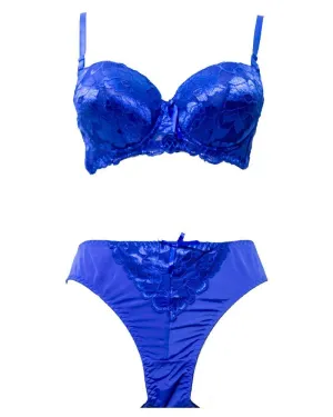 Bridal Pushup Plus Size Bra Panty Sets - Single Padded Underwired Bra Panty Sets - BS2006