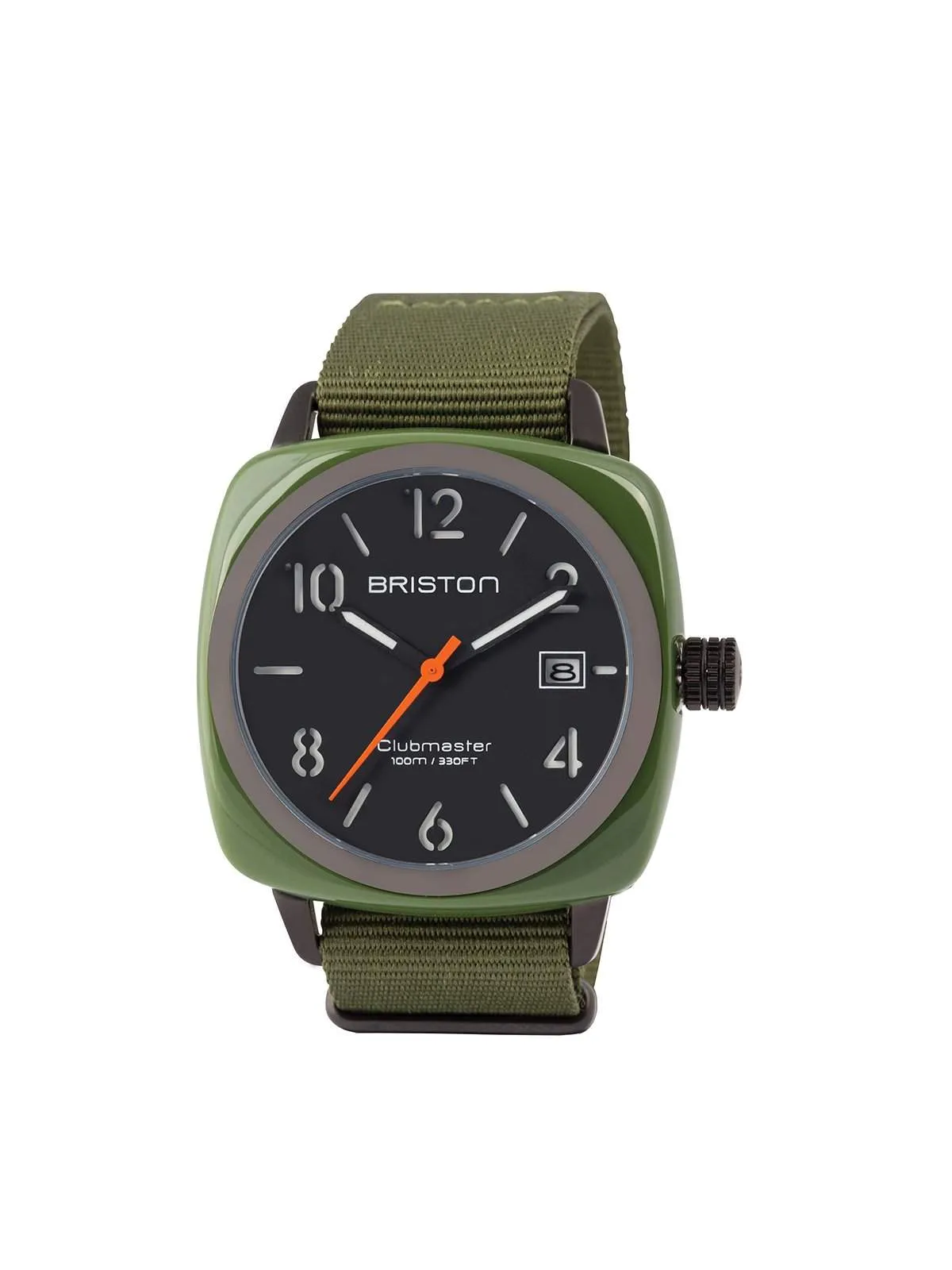 Briston Clubmaster Classic Acetate HMS Green Army PVD 40mm