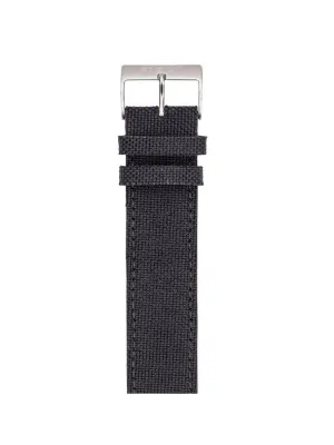 Briston Leather Canvas Strap Black 20mm
