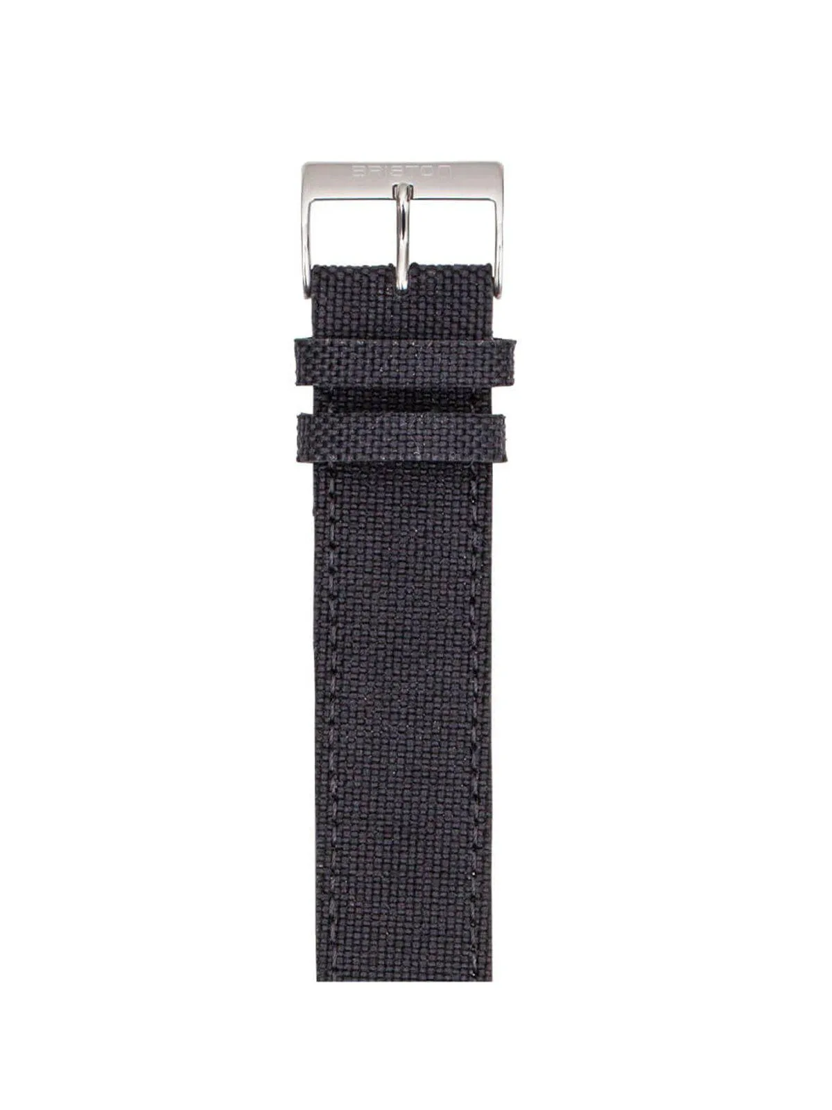 Briston Leather Canvas Strap Black 20mm
