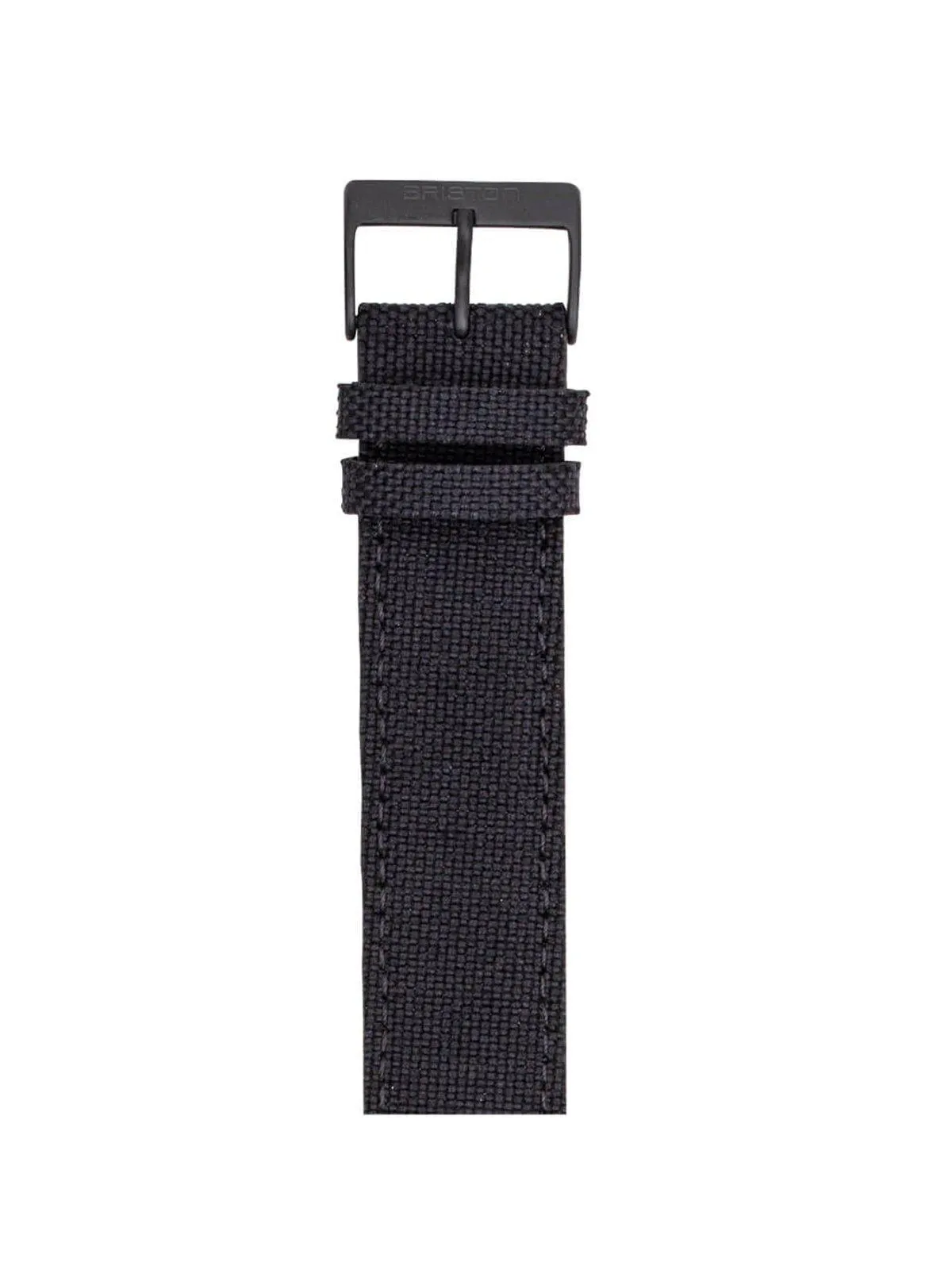 Briston Leather Canvas Strap Black 20mm