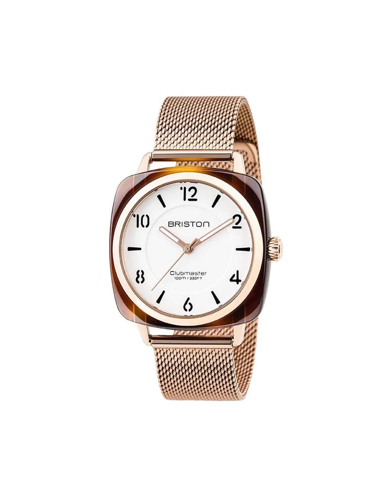 Briston Milanese Mesh Strap Rose Gold for Clubmaster Chic 18mm