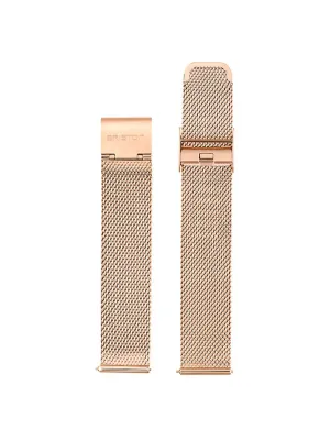 Briston Milanese Mesh Strap Rose Gold for Clubmaster Chic 18mm