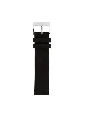Briston Suede Strap Black Polished Steel 18mm