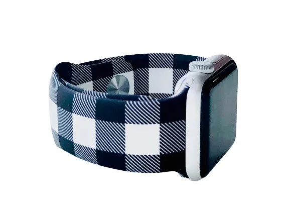 Buffalo Plaid Silicone Watch Band