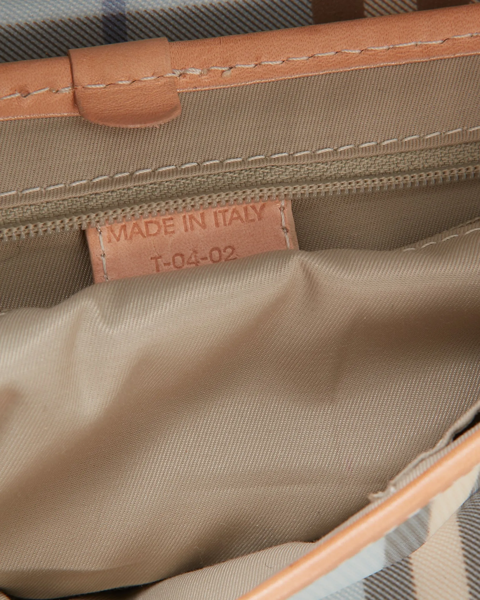 Burberry Baby Blue Nova Check Coated Canvas Buckle Shoulder Bag