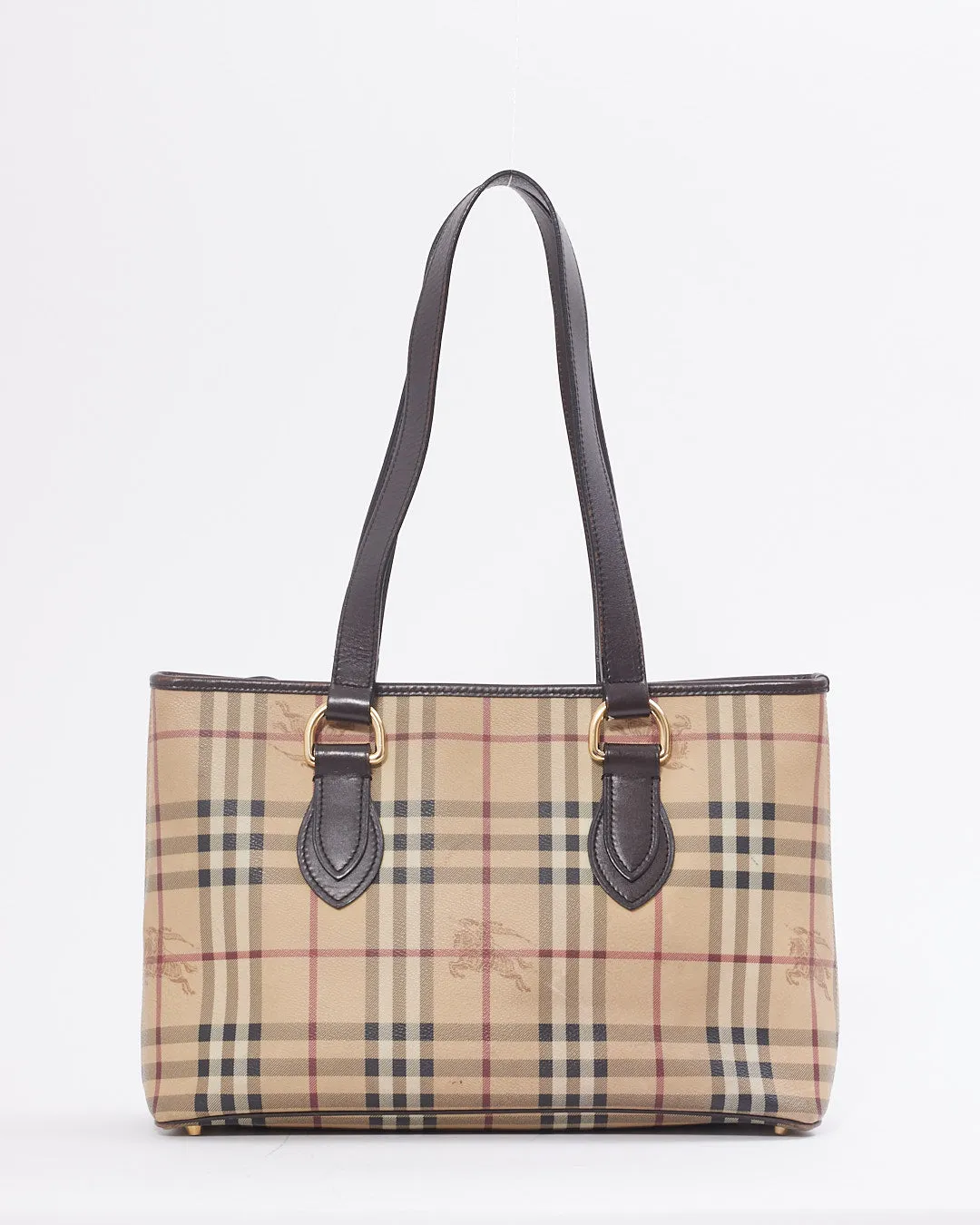 Burberry Nova Check Coated Canvas Tote Bag