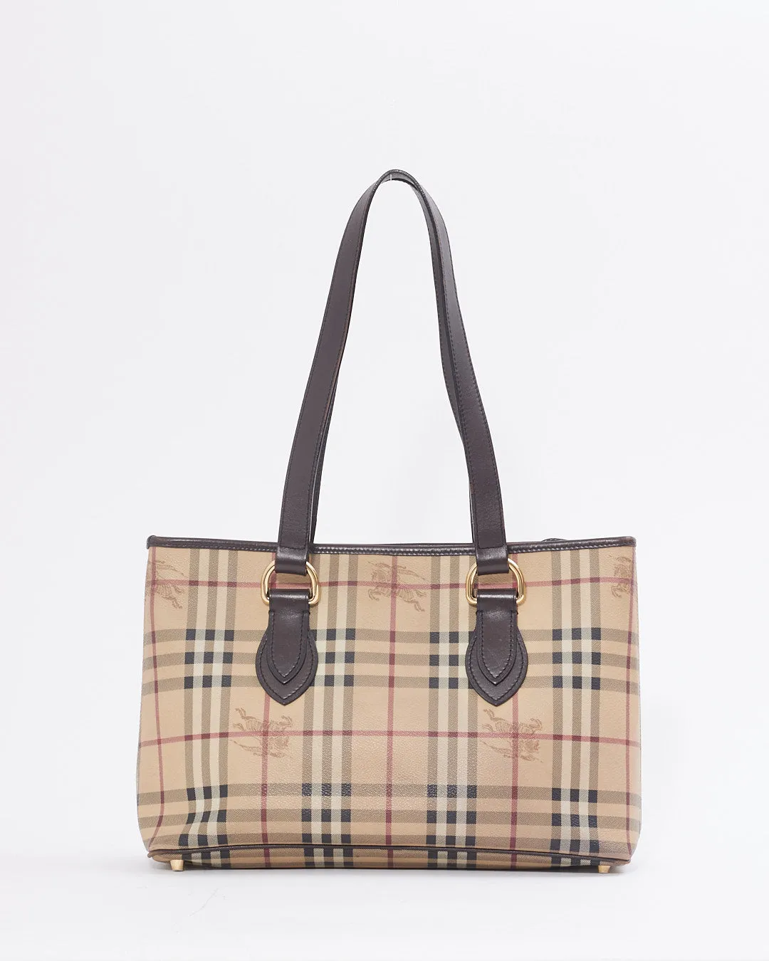 Burberry Nova Check Coated Canvas Tote Bag