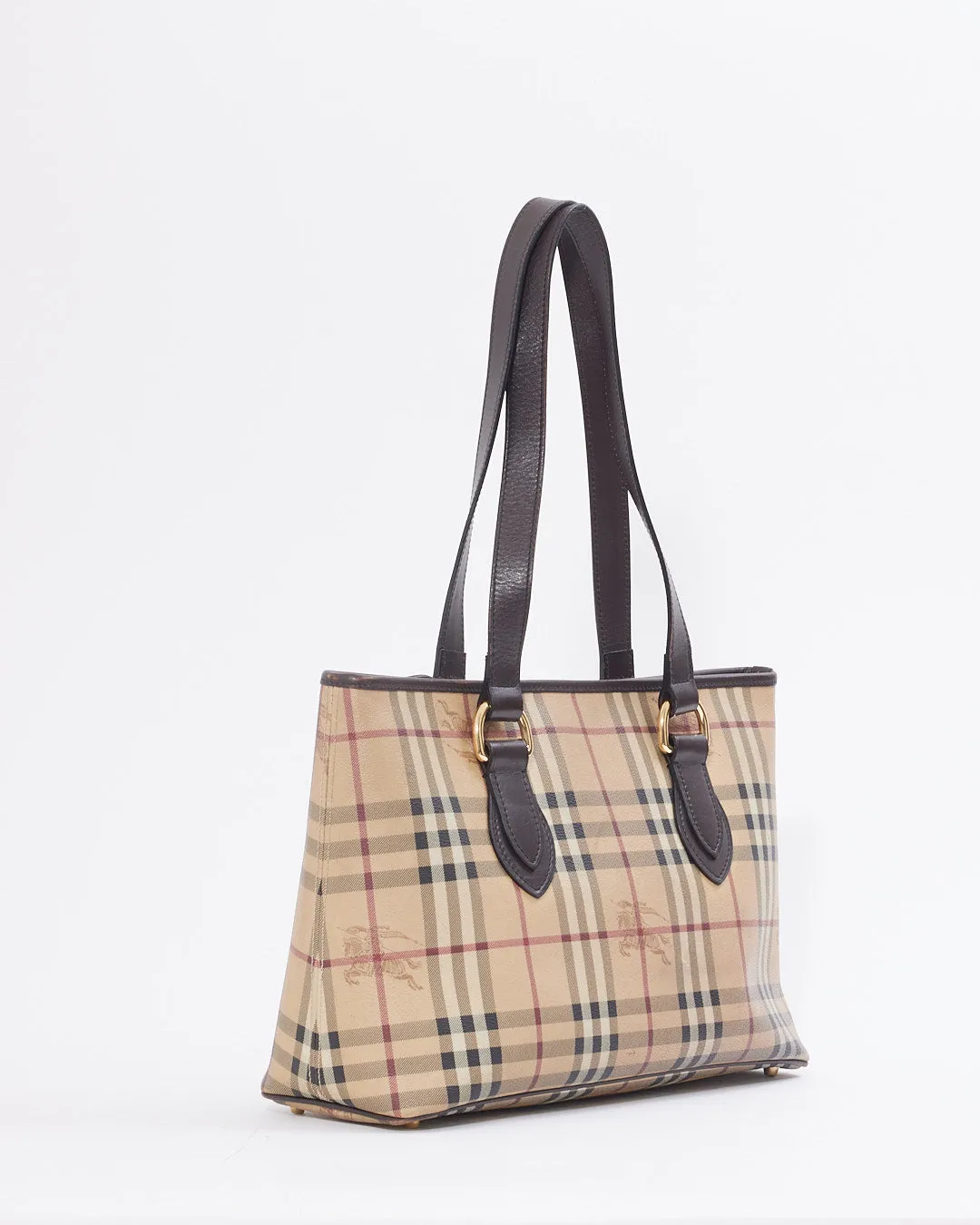 Burberry Nova Check Coated Canvas Tote Bag