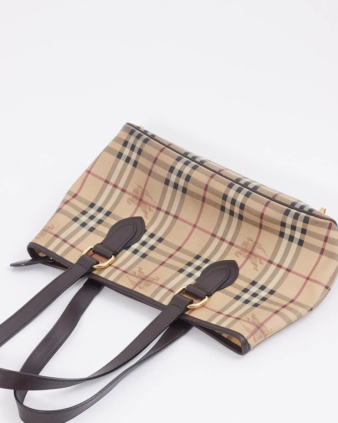 Burberry Nova Check Coated Canvas Tote Bag