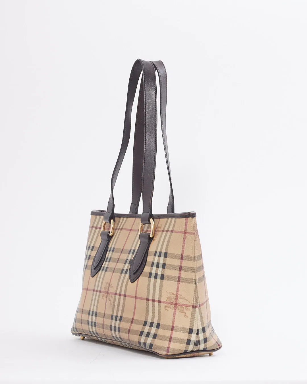 Burberry Nova Check Coated Canvas Tote Bag