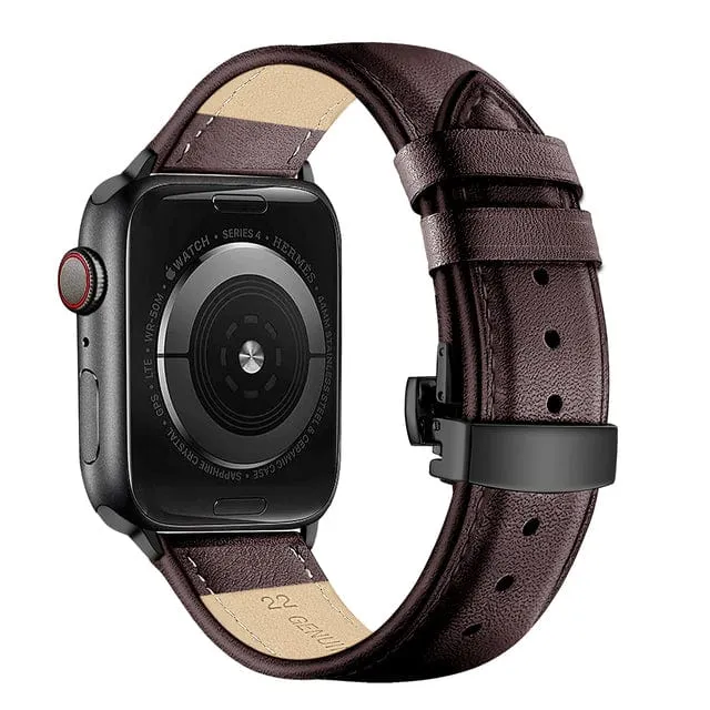 Butterfly Leather Watch Band