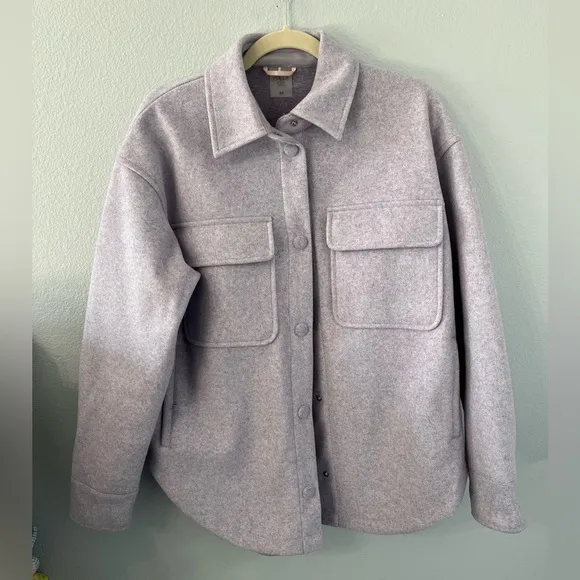 Calia Patch Pocket Shacket in Light Lavender Size M NWOT