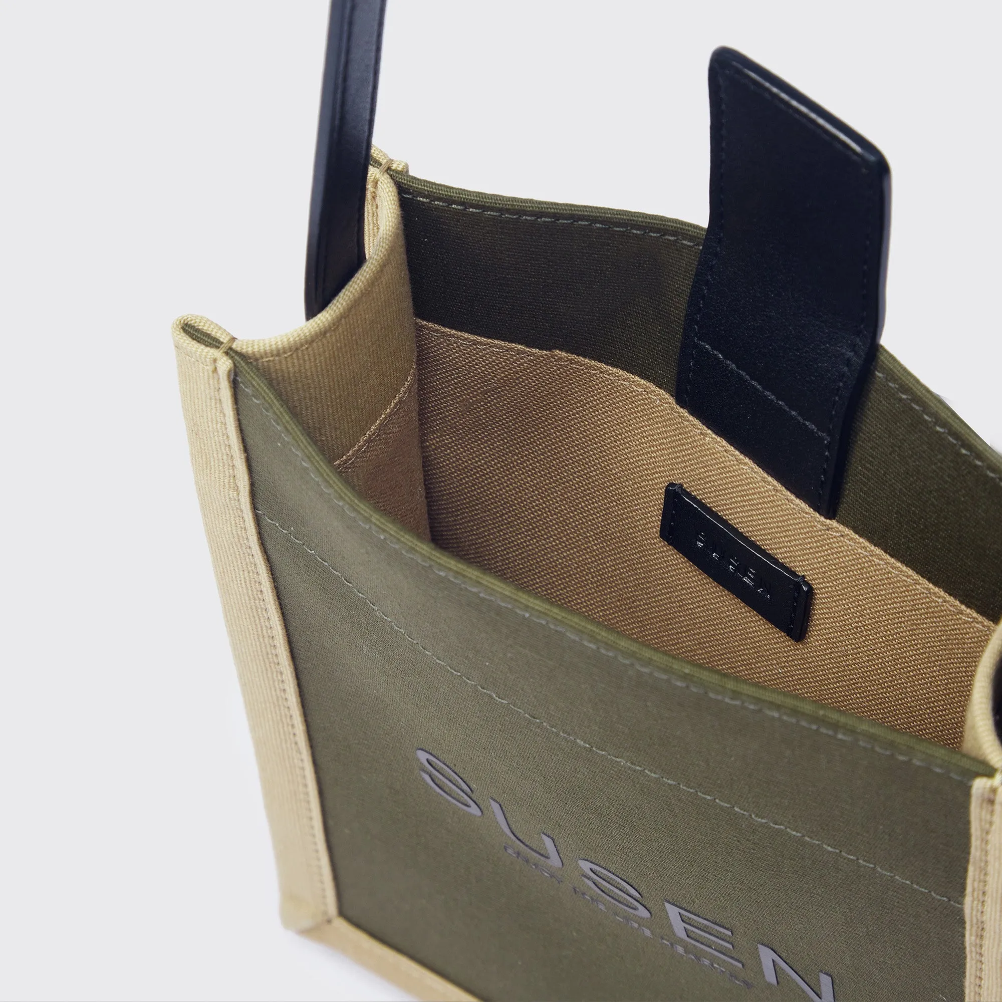 Canvas Crossbody Phone Bag - Army Green