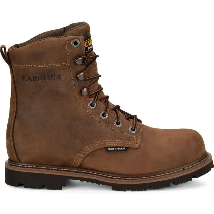 Carolina Men's Installer 8" Soft Toe Waterproof Work Boot -Brown- CA3057