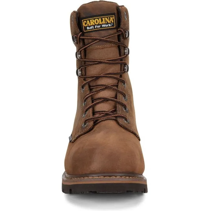 Carolina Men's Installer 8" Soft Toe Waterproof Work Boot -Brown- CA3057