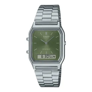 Casio Vintage Silver Watch AQ230A-3AMQY