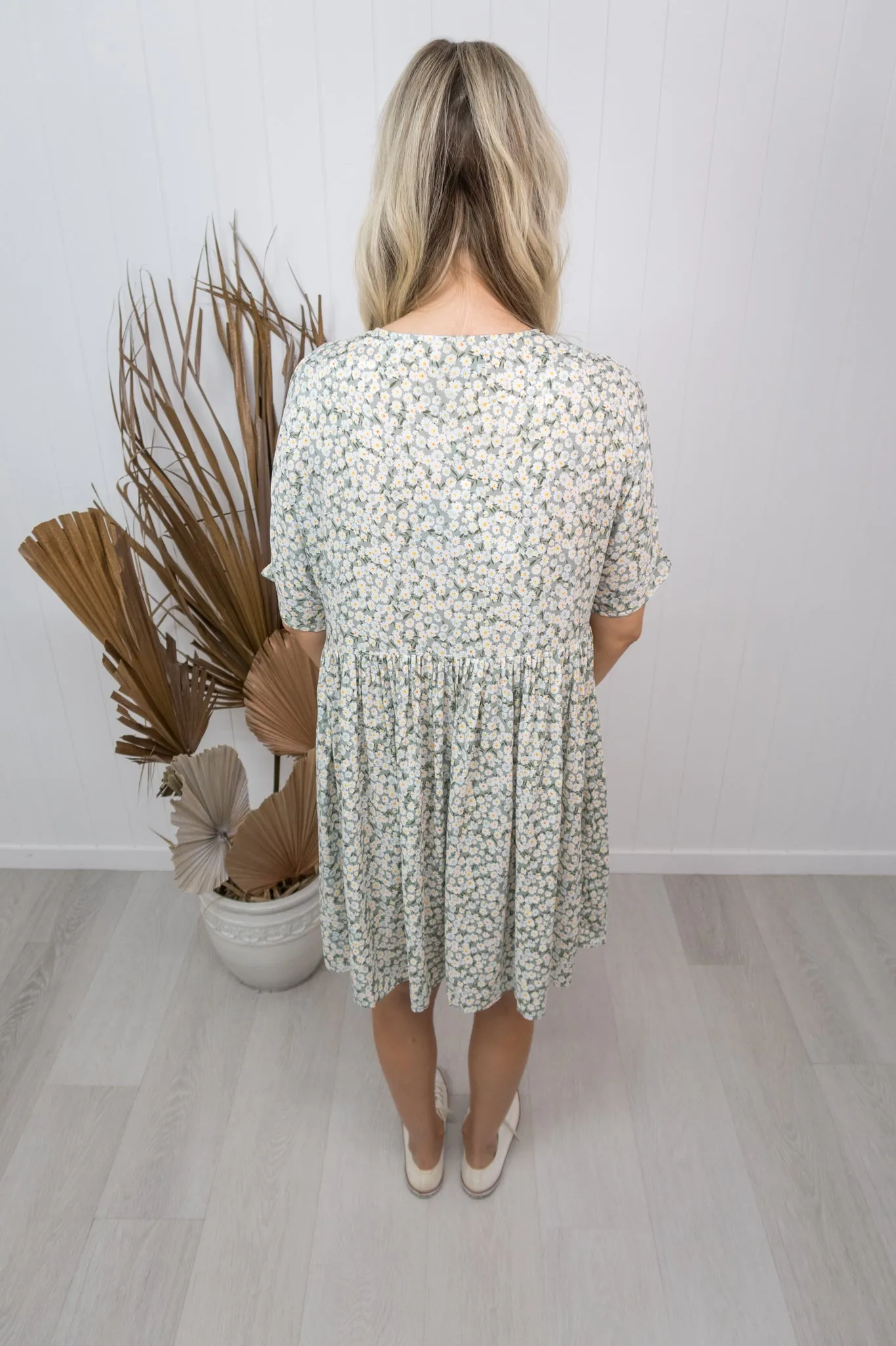 Cassidy Dress -Sage/floral