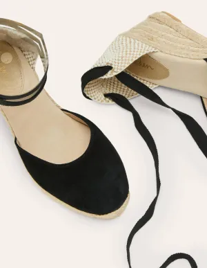 Cassie Espadrille Wedge-Black