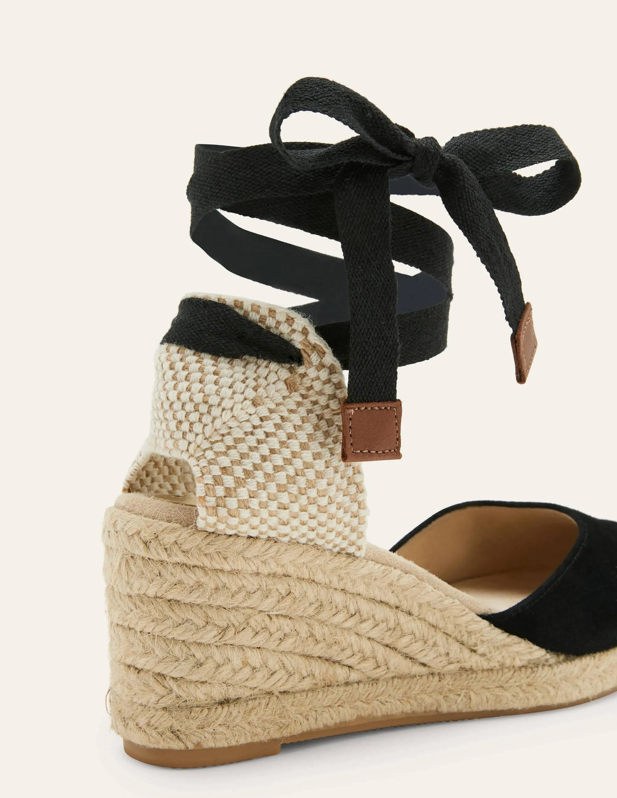 Cassie Espadrille Wedge-Black