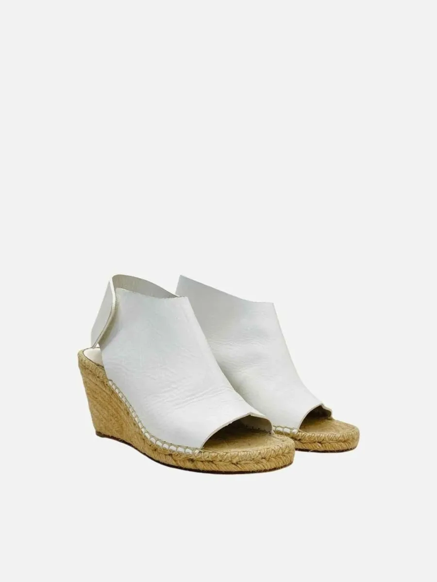 CELINE Espadrille White Wedges 38