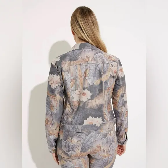 Charlie B Printed Reversible Jean Jacket