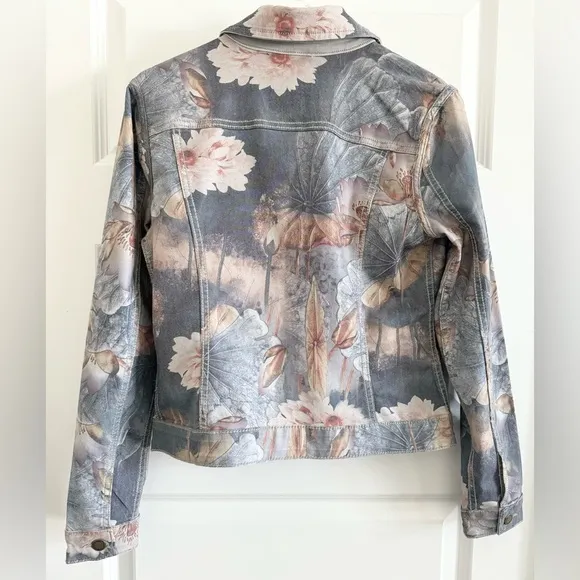 Charlie B Printed Reversible Jean Jacket