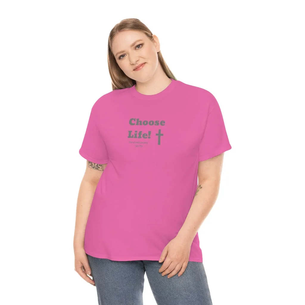 Choose Life 2.0 Women Unisex Heavy Cotton Tee