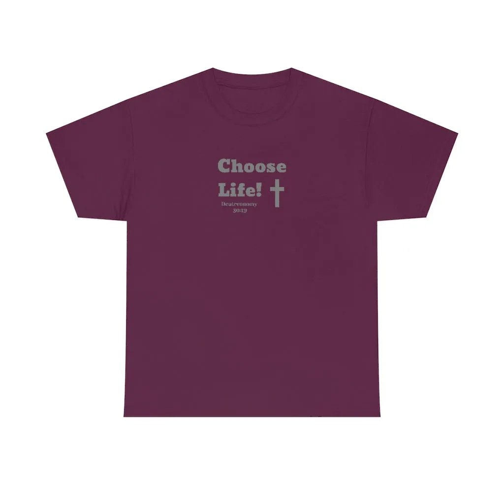 Choose Life 2.0 Women Unisex Heavy Cotton Tee