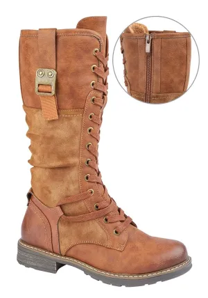Cipriata L307BT Gabriela High Leg Lace Up Boot