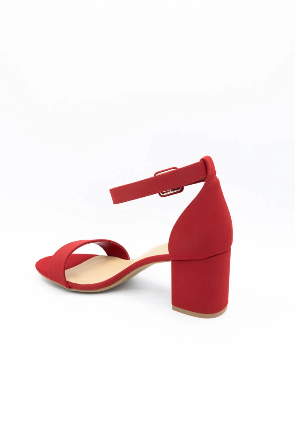 City Classified Cake Block Heels for Women in Red | CAKE-S RED