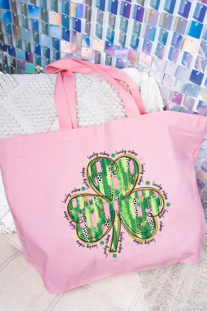 Clover Charm Canvas Jumbo Tote