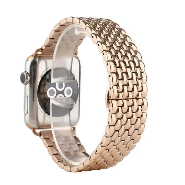 Cobra Stainless Steel Apple Watch Band (Rose Gold)