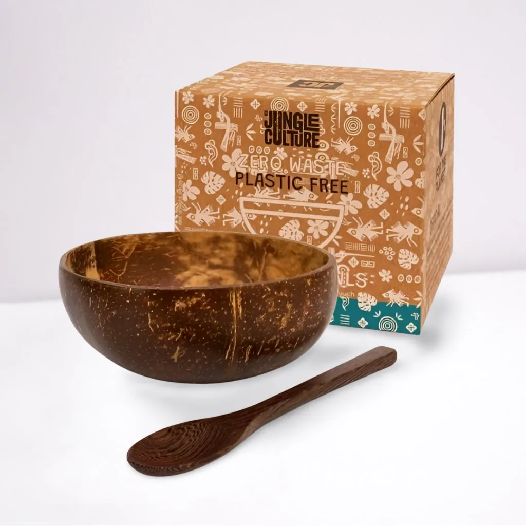 Coconut Bowl with Spoon - Classic Design