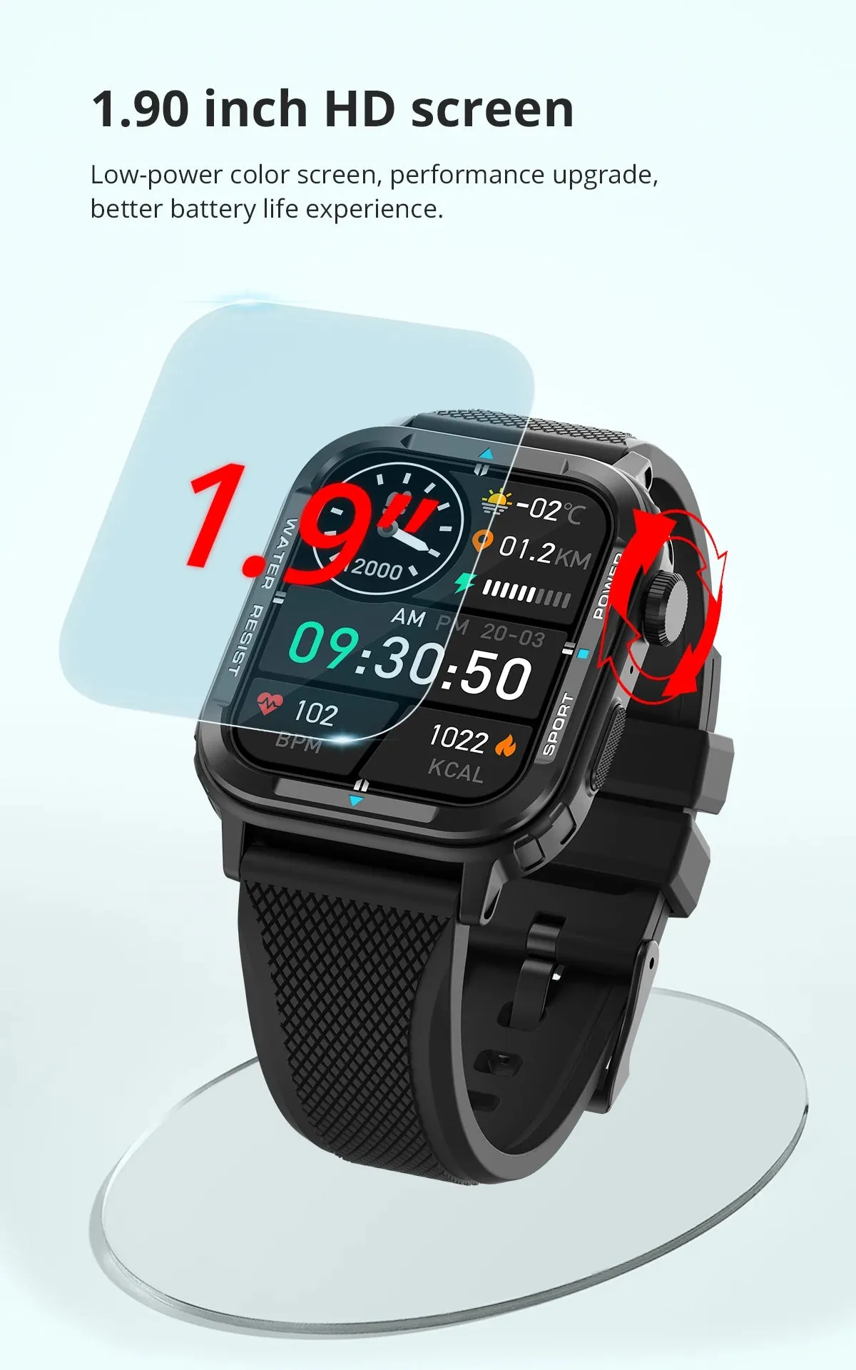 COLMI M41 1.90" HD Display Smart Fitness Watch