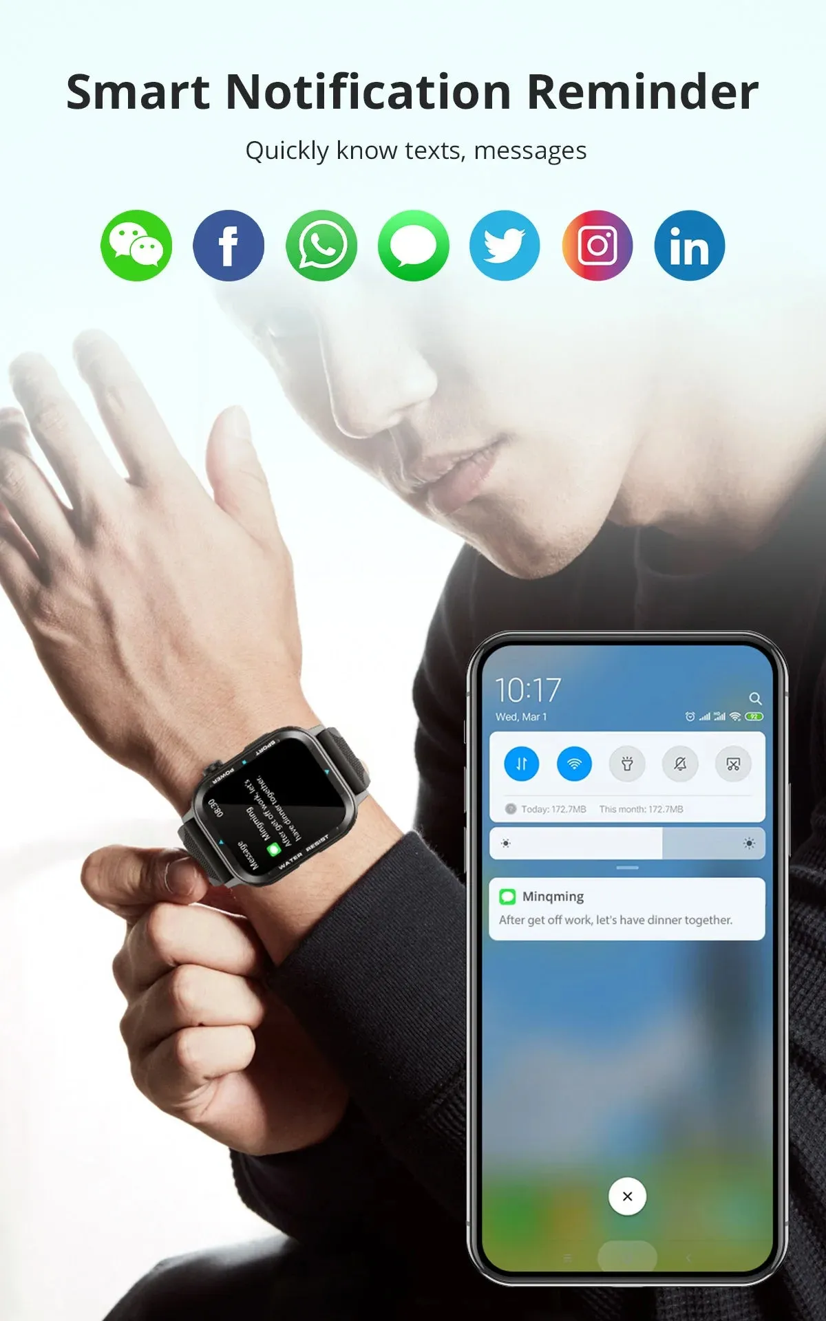 COLMI M41 1.90" HD Display Smart Fitness Watch
