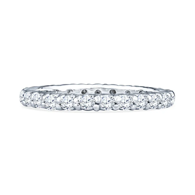 Common Prong Eternity Diamond Bands .03CT Diamonds