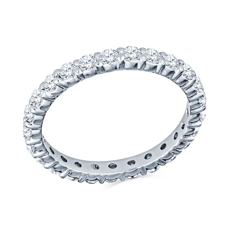 Common Prong Eternity Diamond Bands .03CT Diamonds