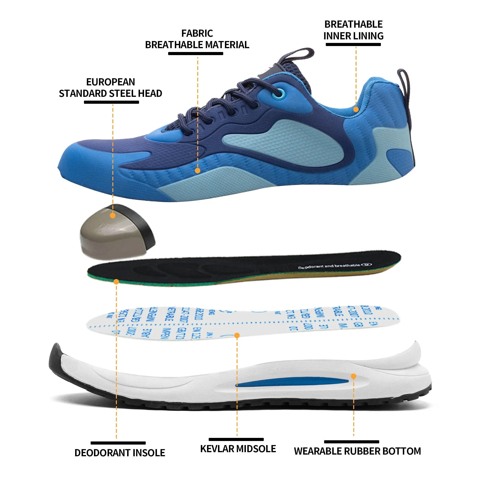 Composite Defender Blue Safety Shoes
