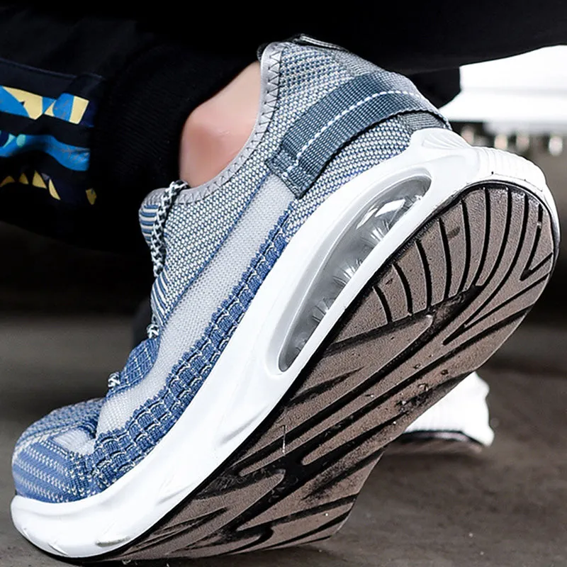 Composite Toe Shoes Men's Work Safety Shoes Slip On Industrial Construction Safety Work Boots