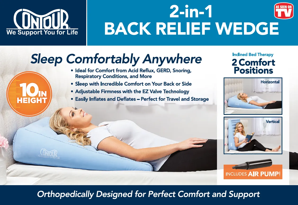 Contour 2-in-1 Back Relief Wedge - 10"