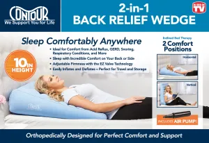 Contour 2-in-1 Back Relief Wedge - 10"