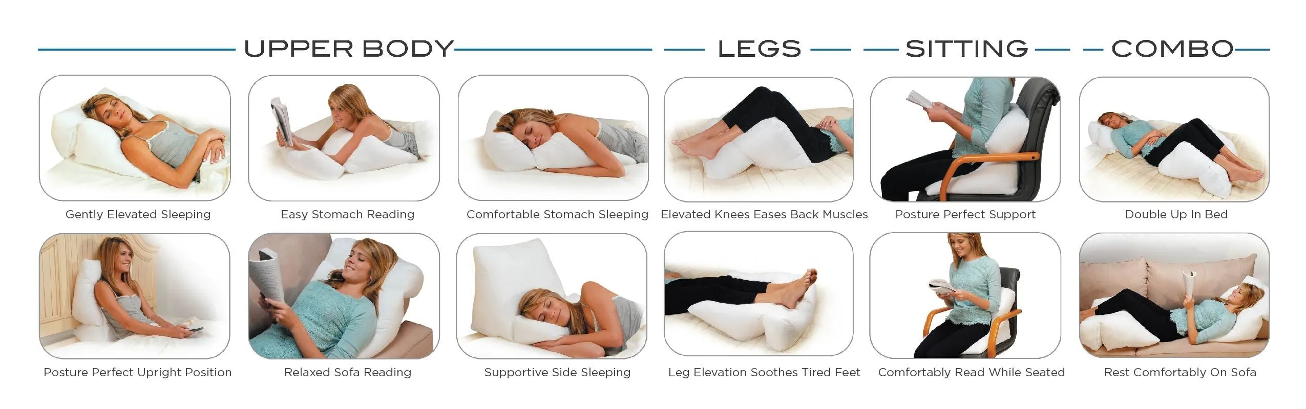 Contour Flip Pillow - Standard Size with Retail Package