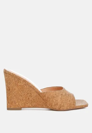 Cork Wedge Sandals By RAG