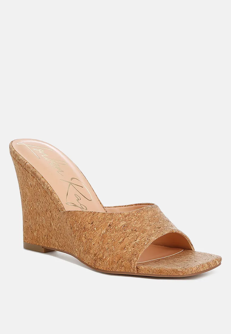 Cork Wedge Sandals By RAG