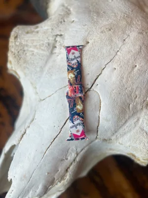 Cowboy, Longhorn Collage Watch Band